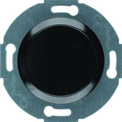 Serie 1930/Glas Zaślepka z płytką czołową czarny WTF1001BG HAGER Berker 100921 (WTF1001BG)