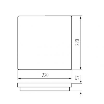 Plafoniera LED BENO 12/18W ciepły/neutralny/zimny grafitowy KANLUX  (38787)