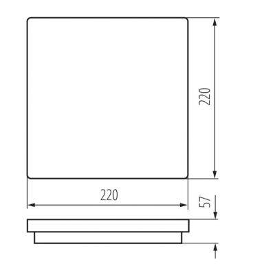Plafoniera LED BENO 12/18W ciepły/neutralny/zimny grafitowy KANLUX  (38788)