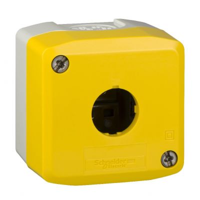 Harmony XALK Pusta kaseta sterująca 1 otwór fi22 żółta z jasnoszarą podstawą plastikowa XALK01H7 SCHNEIDER (XALK01H7)