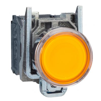 Harmony XB4 Przycisk płaski pomarańczowy LED 24V XB4BW35B5 SCHNEIDER (XB4BW35B5)