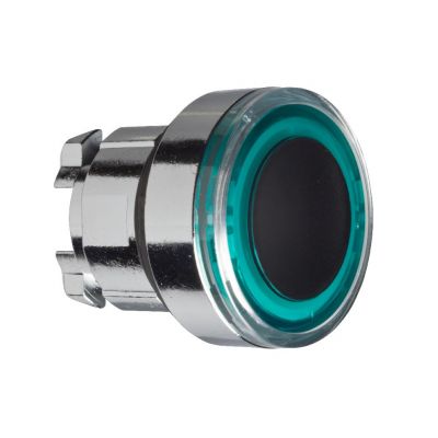 Harmony XB4 Przycisk z samopowrotem z podświetlanym pierścieniem zielona metalowa ZB4BW933 SCHNEIDER (ZB4BW933)