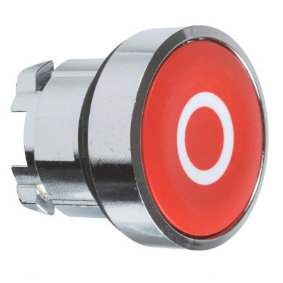 Harmony XB4 Przycisk płaski metalowego czerwona z oznaczeniem ZB4BA432 SCHNEIDER (ZB4BA432)