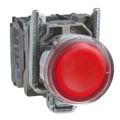 Harmony XB4 Przycisk płaski czerwony LED 230/240V XB4BW34M5 SCHNEIDER (XB4BW34M5)