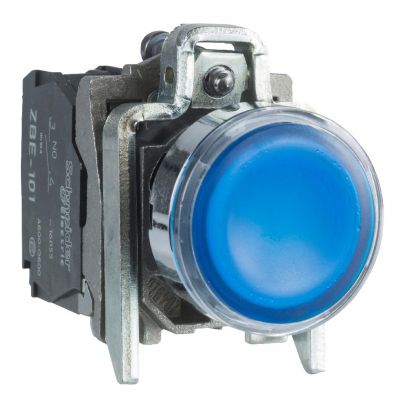 Harmony XB4 Przycisk płaski niebieski LED 230/240V XB4BW36M5 SCHNEIDER (XB4BW36M5)