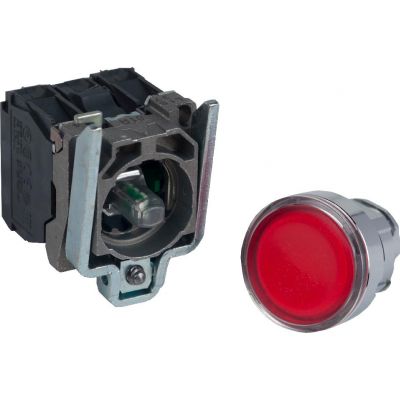 Harmony XB4 Przycisk płaski czerwony LED 24V XB4BW34B5 SCHNEIDER (XB4BW34B5)
