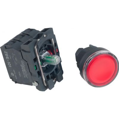 Harmony XB5 Przycisk czerwony bez oznaczenia LED 24V XB5AW34B5 SCHNEIDER (XB5AW34B5)
