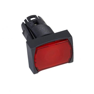 Harmony XB6 Przycisk płaski czerwony push push LED plastikowy prostokątny ZB6DF4 SCHNEIDER (ZB6DF4)