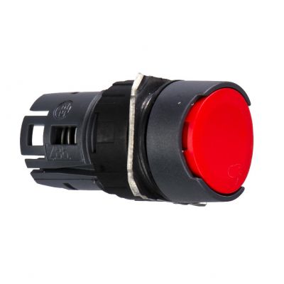 Harmony XB6 Przycisk płaski czerwony samopowrotny bez podświetlenia plastikowy okrągły ZB6AA4 SCHNEIDER (ZB6AA4)