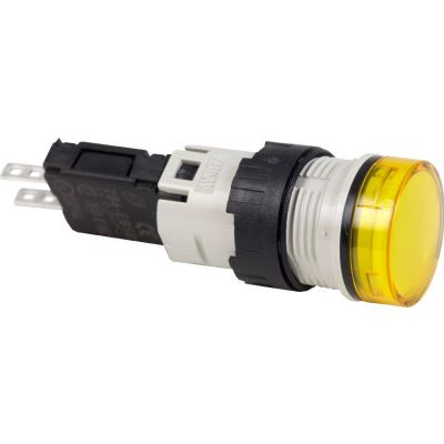 Harmony XB6 Kompletny wskaźnik świetlny Żółty LED Okrągły 12-24V AC/DC 16 mm Plastikowy XB6AV5BB SCHNEIDER (XB6AV5BB)
