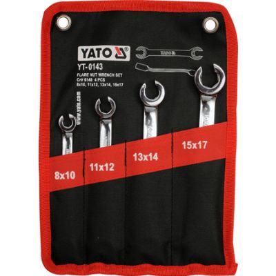 Klucze do przewodów hamulcowych 4SZT YT-0143 YATO (YT-0143)