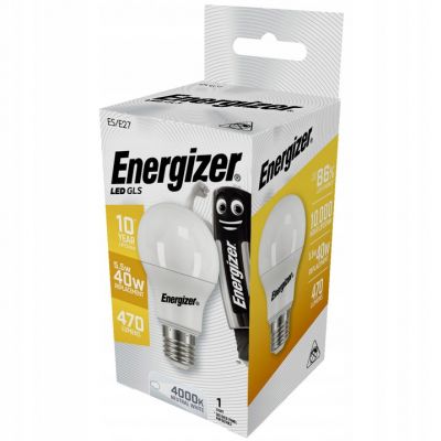 ŻARÓWKA LED E27 470LM 40W neutralna biel ENERGIZER (S17533)