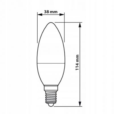 Żarówka LED świeczka 7W=60W 806lm 4000K barwa neutralna 7-60W E14 840 B38 FR PHILIPS (929002972702)