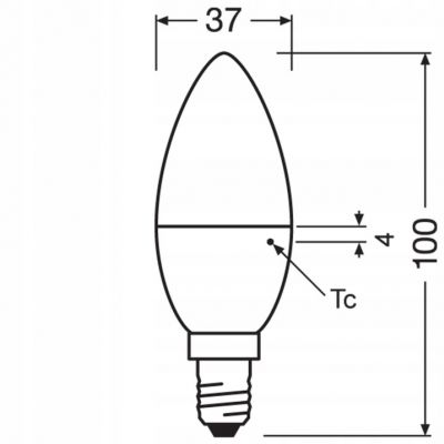 Żarówka LED E14 4,9/40W 470lm 200° 4000K neutralna biel VALUE OSRAM LEDVANCE (4052899973367)