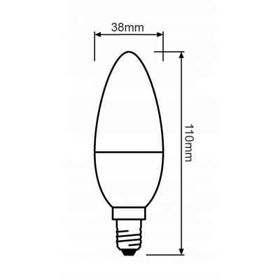 Żarówka LED E14 7W/865 E14 VALUE CL B FR 60 non-dim 7W/865 4058075311909 LEDVANCE (4058075311909)