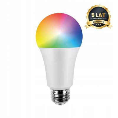 Żarówka LED WiFI A60 8W E27 Smart Tuya RGB+CCT+DIM (EKSM6659)