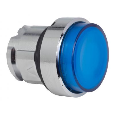 Harmony XB4 Przycisk wystający niebieski push push LED metalowy bez oznaczenia ZB4BH63 SCHNEIDER (ZB4BH63)