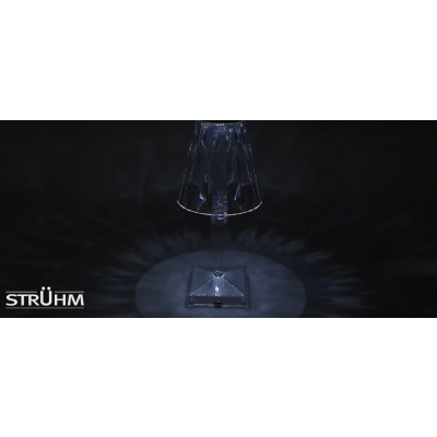 Lampka stołowa LED DABI LED CRYSTAL przezroczysta ciepła/zimna biel IDEUS (04404)