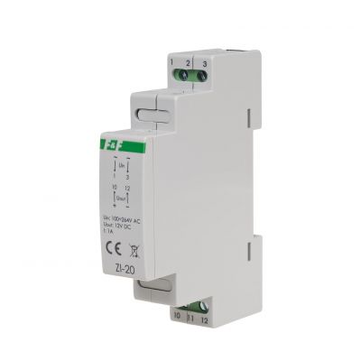 Zasilacz impulsowy 12V DC 1,0A ZI-20 F&F (ZI-20)