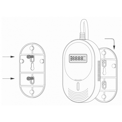 Detektor tlenku węgla i gazu z przekaźnikiem (CTLG-08-P)