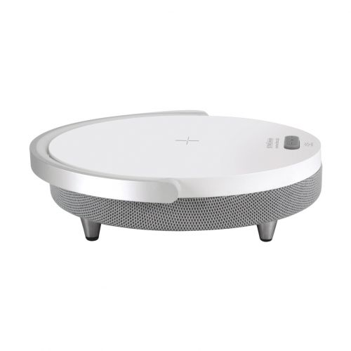 Lampka biurkowa SATURN LED SPEAKER biały głośnik USB C 03864 IDEUS - 03864_1.jpg