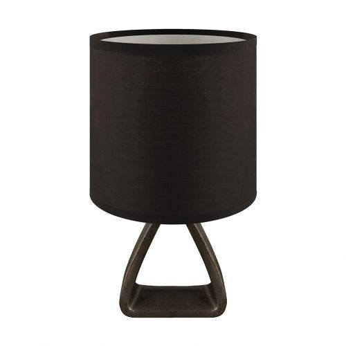 Lampka nocna stołowa abażur ATENA E14 czarna ceramiczna IDEUS 04058 - 04058.jpg