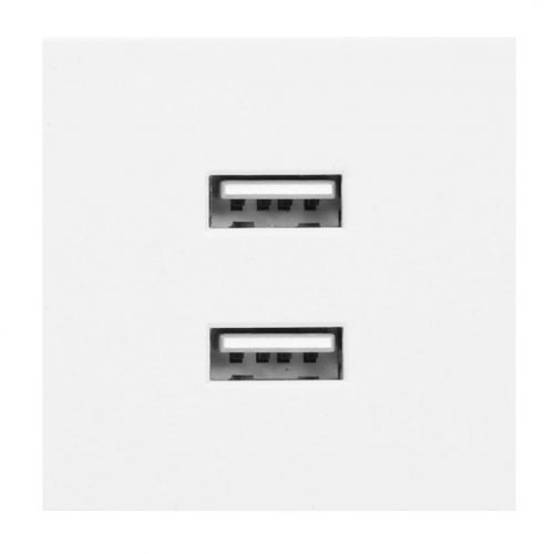 NOEN USB x 2, podwójny port modułowy 45x45mm z ładowarką USB, 2,1A 5V DC, biały ORNO - 08ec39bd0511faa6d75f8239a154846c9c40dc44.jpg
