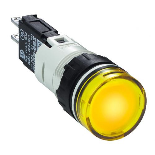 Harmony XB6 Kompletny wskaźnik świetlny Żółty LED Okrągły 12-24V AC/DC 16 mm Plastikowy XB6AV5BB SCHNEIDER - 107436.jpg