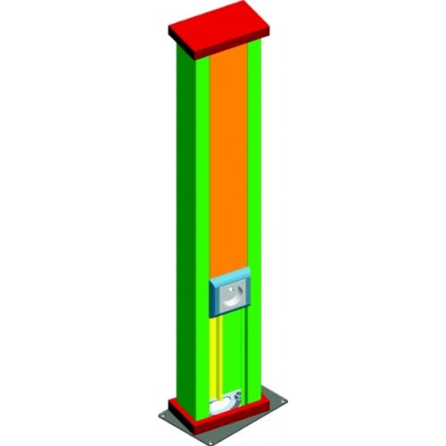 Słupek instalacyjny Grubość 1,00 mm SI700 910915 BAKS - 1184545294.jpg