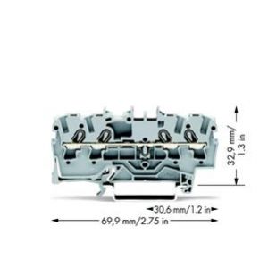 4-przewodowa złączka przelotowa 2,5mm2 szara /100szt./ WAGO - 1190992977.jpg