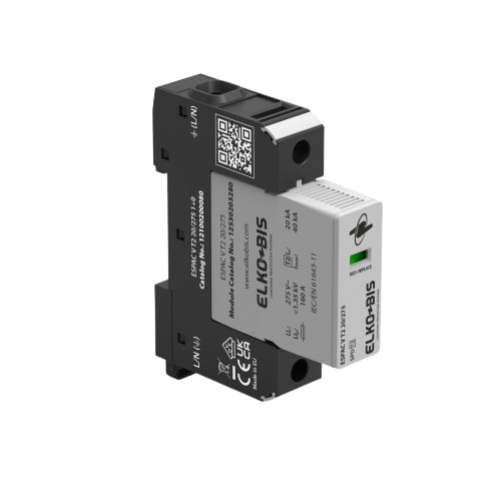 Ogranicznik przepięć 4P T2 20kA 275V 4+0 ESPAC V T2 12400200080 ELKO-BIS  - 12100200080-espac-v-t2-20-275-10-1-removebg-preview.png