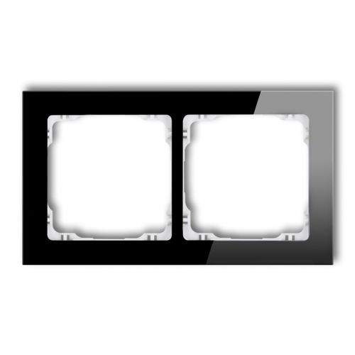KARLIK DECO Ramka uniwersalna podwójna - efekt szkła (ramka: czarna; spód: biały) czarny 12-0-DRS-2 - 12_0_drs_2.jpg