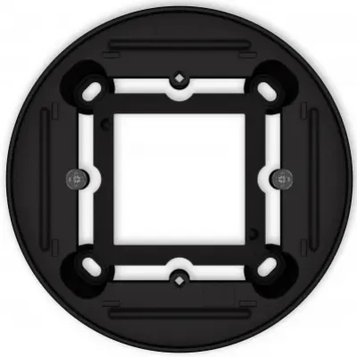 Puszka natynkowa pojedyncza okrągła ICON i MINI czarny mat 12PUO-1 KARLIK - 12puo-1.jpg.webp