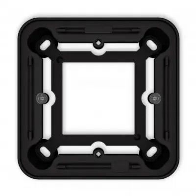 Puszka natynkowa pojedyncza zaokrąglona ICON i MINI czarny mat 12PUZ-1 KARLIK - 12puz-1.jpg.webp