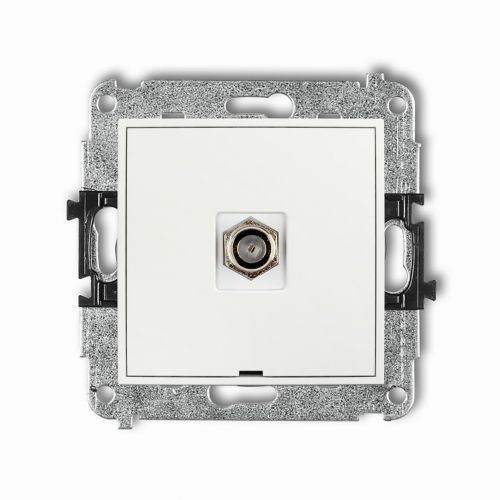KARLIK MINI Gniazdo pojedyncze antenowe typu F (SAT) niklowany biały mat 25MGFBO-1 - 13eb3e940b8891d2cc16ded5a27426a592701d18.jpg