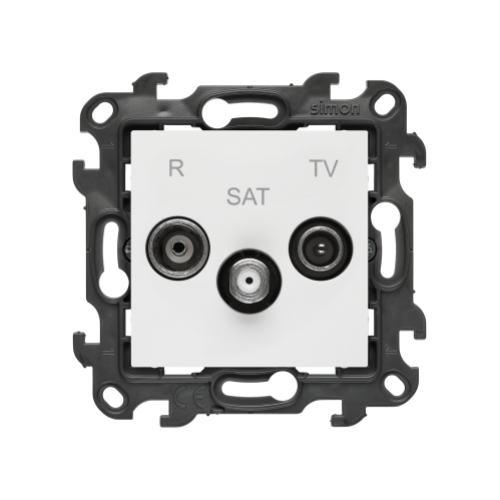Simon 24 Gniazdo antenowe R-TV-SAT końcowe/zakończeniowe biały NASK.01/11 - 18244_nask_01_11.png