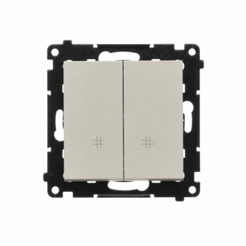 Simon 55 Łącznik krzyżowy podwójny szybkozłączka kaszmirowy TW7/2.01/142 - 19402_tw7_2_01_142.png