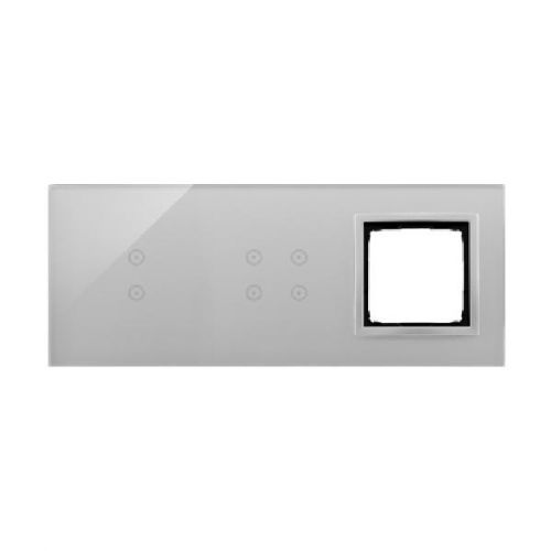 Simon 54 Touch Panel dotykowy S54 Touch 3 moduły 2 pola dotykowe pionowe + 4 pola dotykowe + 1 otwór na osprzęt S54 srebrna mgła DSTR3340/71 - 1aaff6527e5e566e155a6e2520776d9686b042fb.jpg