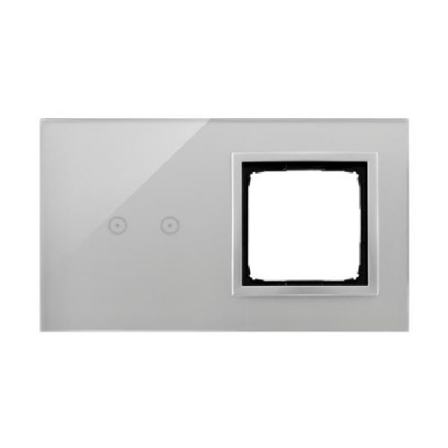 Simon 54 Touch Panel dotykowy S54 Touch 2 moduły 2 pola dotykowe poziome + 1 otwór na osprzęt S54 srebrna mgła DSTR220/71 - 1f51c602ef9621f2416ce1593375e706cb7dfe70.jpg