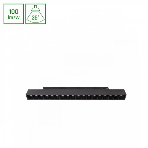 SYSTEM SHIFT GRID M oprawa lampa na szynoprzewód 303x23x42mm 17W 35st czarny WLD+40012 - 2043279.jpg