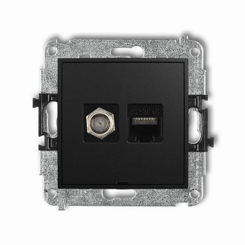 KARLIK ICON Gniazdo antenowe typu F (SAT) + gniazda komputerowe RJ45 kat. 6 czarny mat 12IGFKBO-3 - 207530a5db55a5be07b7f1a7cd57a7fe9ec2af1f.jpg