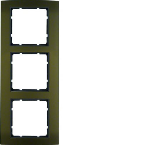 BERKER B.3 Ramka potrójna aluminium brązowa/antracyt 10133001 HAGER - 25265becdd86f09facb8b72616683788f97156e7.jpg