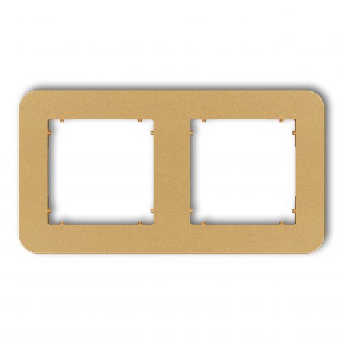 KARLIK MINI Ramka podwójna zaokrąglona z tworzywa złoty 29MRTZ-2 - 29mrtz-2.jpg