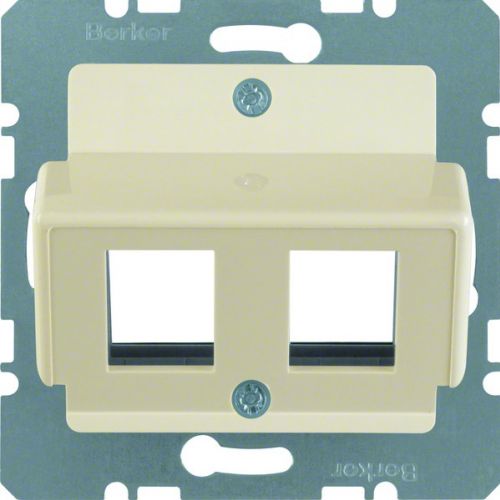 BERKER B.Kwadrat Płytka czołowa do gniazda modularnego Krone kremowy 146402 HAGER - 2d93981048186ac762485027e0ce9d6992f8699d.jpg
