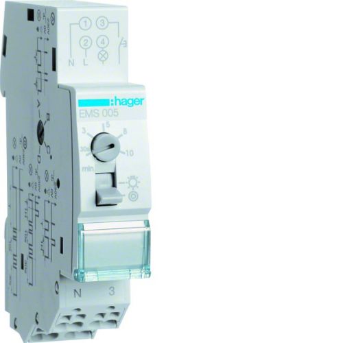 Wyłącznik schodowy z sygnalizacją wyłączenia 30s-10min/1h 230V 1Z 16A EMS005 HAGER - 2f195e74557638754ca1c3d85df723c3089a9649.jpg