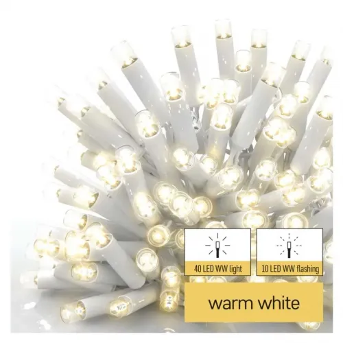 Oświetlenie łączone Profi sople 50 LED 3m ciepła biel biały błyszcz. przew. IP44 timer - 3052069.webp