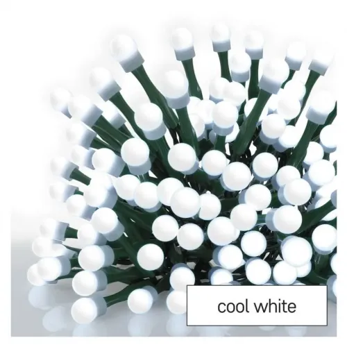 Lampki choinkowe 480 LED cherry 48m zimna biel zielony przewód IP44 8 programów timer EMOS - 3054438.webp