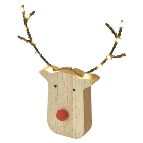 Ozdoba świąteczna renifer 8 LED 16 cm 2x AAA ciepła biel IP20 timer EMOS - 3059553.webp