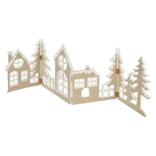 Wioska świąteczna 40 LED 60 cm 2x AA ciepła biel IP20 timer EMOS - 3067625.webp