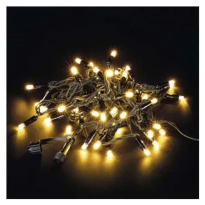 Łańcuch LED Premium Connect 50 LED 5m ciepła biel IP44 czarny EMOS D0AW01 - 3901862.webp